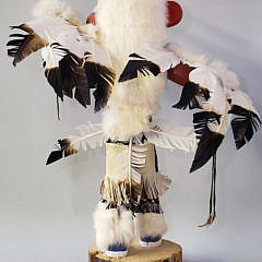 Vintage Hand Carved and Painted, “Dancing Eagle” Kachina Doll Figurine