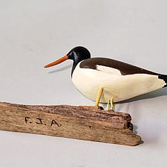 Miniature Hand Carved and Painted Shorebird Decoy