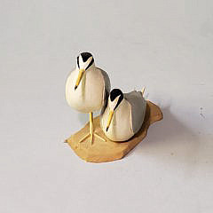 Miniature Hand Carved and Painted Shorebird Decoys