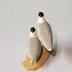 Miniature Hand Carved and Painted Shorebird Decoys