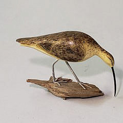 Miniature Hand Carved and Painted Shorebird Decoy