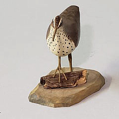 Miniature Hand Carved and Painted Shorebird Decoy