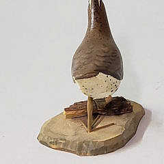 Miniature Hand Carved and Painted Shorebird Decoy