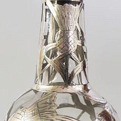 Sterling Silver Overlay Decanter