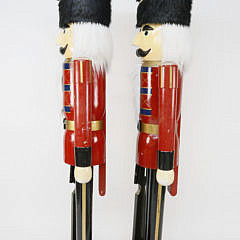 Pair of Monumental Nutcracker Figures, 6 Feet Tall