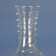 Robert Dane Blown Glass Decanter Engraved “Nantucket Wine Festival 2006”