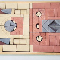 Antique Richter’s Anchor Blocks Stone Building Boxes Set