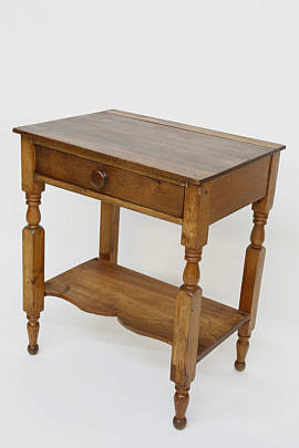 2387-955 NY State Pine One Drawer Night Stand A_MG_6977