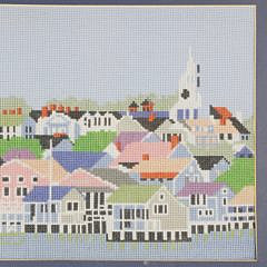 Needlepoint View of the Town of Nantucket