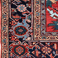 Antique Heriz Wool Carpet, circa 1920s