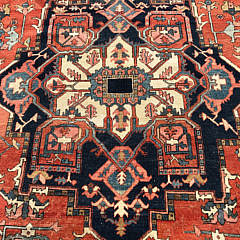 Antique Serapi Wool Carpet, circa 1890