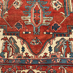 Antique Serapi Wool Carpet, circa 1890