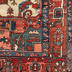 Antique Serapi Wool Carpet, circa 1890