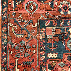 Antique Serapi Wool Carpet, circa 1890