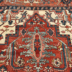 Antique Serapi Wool Carpet, circa 1890