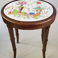 19th Century Imari Porcelain Drip Pan Side Table