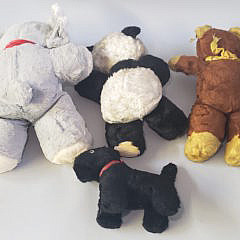 4 Vintage Gund and Character Stuffed Animals