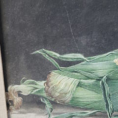 Vintage Oil on Panel Still Life, “Ears of Corn”, Signed Chamberlain