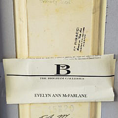 Pair of Evelyn Ann McFarlane Contemporary Oil on Board Bud Vase Still Life Paintings
