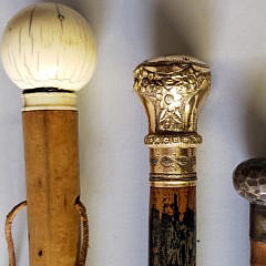 Collection of Three 19th Century Walking Sticks