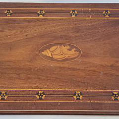 19th Century Mahogany Marquetry Inlaid Humidor Box