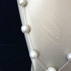 12mm-14mm White South Sea Baroque Pearl Necklace