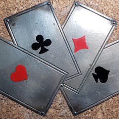 Robert Amstead Italian Cork and Sterling Silver Game Box