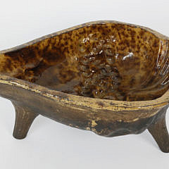 Two Tri-Footed Ceramic Molds