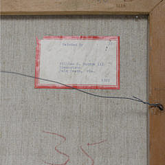 William E Hutton III Oil on Canvas, “Dimensions”