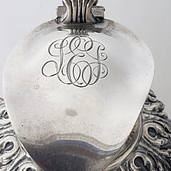 Sterling Silver and Etched Crystal Ewer