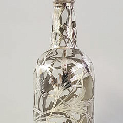 Sterling Silver Overlay Decanter