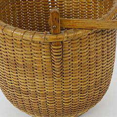 Terry Sylvia Round Open Swing Handle Nantucket Basket