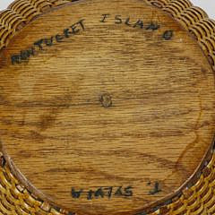 Terry Sylvia Round Open Swing Handle Nantucket Basket