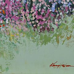 Kerry Hallam Triptych “Nantucket Dirt Lane”