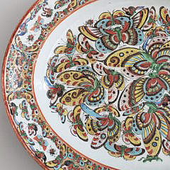 Antique Chinese Thousand Butterfly Pattern Serving Platter