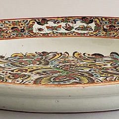 Antique Chinese Thousand Butterfly Pattern Serving Platter