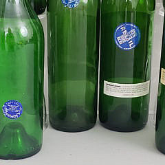 Collection of 43 Vintage 1970s, 1980s, 1990s and 2000s Wine Bottles