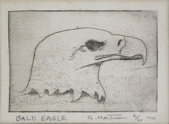 1582-54 Bald Eagle Lithograph A_MG_8498