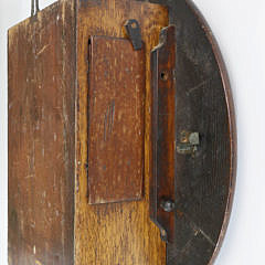 American Round Wall Clock with Fusee Movement, 19th Century