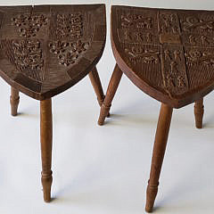 223-4600 Coat of Arm Stools A