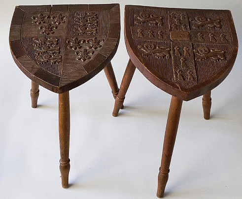 223-4600 Coat of Arm Stools A