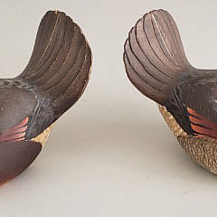 Pair of William H. Cranmer Carved and Painted Ruddy Duck Decoys