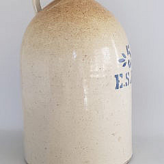 Antique ES&B 5 Gallon Stoneware Jug New Brighton PA