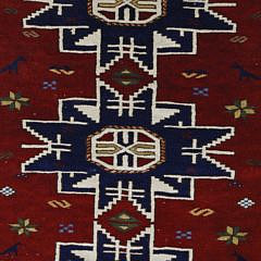 Turkish Tribal Kazak Scatter Rug