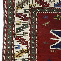 Turkish Tribal Kazak Scatter Rug