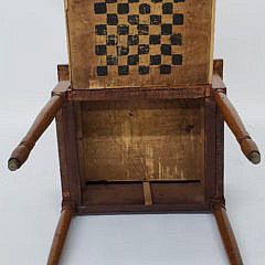 New England Sheraton Tiger Maple Two Drawer Night Stand, 19th Century