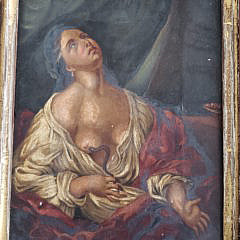 Pair of 19th Century Oil on Canvas Female Portraits