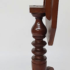 American Mahogany and Cherry Tilt Top Table, 19th Century