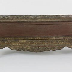 Tibetan Profusely Carved Storage Box on Stand