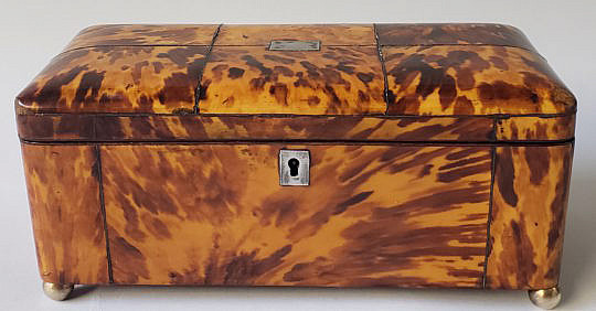 415-3771 Long Tortoise Tea Caddy A